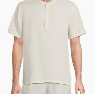 Onia Linen-Blend Home Henley Shirt